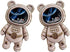 2Pcs Cute Phone Stand Holder, Cell Phone Astronaut Hidden Kickstand, Astronaut Phone Holder, Adjustable Tablet Phone Ring Stand with 3D Moving Sta...