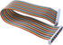 Antrader 1ft 40 Pin F/F Connector USB ASP ISP JTAG AVR Wire IDC Flat Rainbow Ribbon Data Cable 2.54mm 2 Pieces...