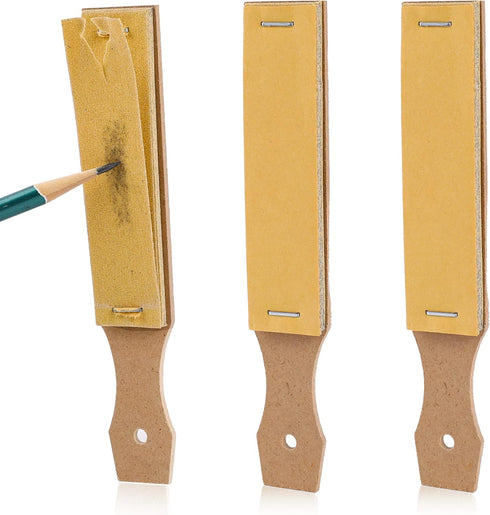 Sandpaper Sharpener,3-Pack Sketch Sandpaper Pencil Sharpeners 6.2x0.9" Pointer Art Drawing Tool Pastel Sticks Drawing Tool for Artist Sketch Begin...