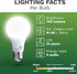 Bioluz LED 60 Watt LED Light Bulbs 4000K Cool White 9 Watts = 60W Non-Dimmable A19 LED Light Bulbs 6 Pack...