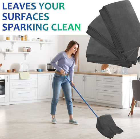3 Pcs Extra Large Microfiber Cleaning Cloth 30" x 20" Washable Reusable Microfiber Towel Streak Free Lint Free Cloth for Cleaning Home Glass Offic...