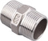 Hex Nipple 1 Inch Male NPT - DERPIPE Stainless Steel 304 Threaded Pipe Fitting for Brew Kit, Home Piping Application(Pack of 2)...