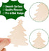 Max Fun 100PCS DIY Wooden Christmas Ornaments Unfinished Predrilled Wood Circles for Crafts Centerpieces Holiday Hanging Decorations in 10 Shapes...