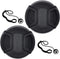 55mm and 58mm Snap-On Lens Cap for Nikon D3400, D3500, D5600 DSLR Camera with Nikon 18-55mm f/3.5-5.6G VR AF-P DX and Nikon 70-300mm f/4.5-6.3G ED...
