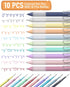 Nicpro 10 Pack Pastel Colored Gel Pens With Case & 10 Refills, Aesthetic Bible Pens Quick Dry Smooth Writing Pens Fine Point 0.5mm For Bible Study...