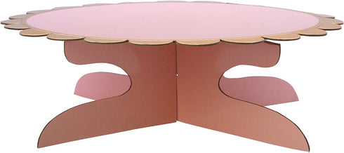 12 inch Cardboard One Tier Cake Stand for Birthday Party Decorate?2,Pink?...