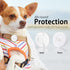 Airtag Dog Collar Holder (2 Pack) with Buffering Dots, Waterproof Pet Collar Case for Apple Air Tag GPS Tracker, Air Itag Holder Cover,Fits Most C...