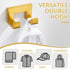 APLusee Brushed Gold Bath Robe Hook, 304 Stainless Steel Double L Shape Coat Hanger, Bathroom Home Accessories...
