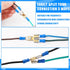 36 Pieces of Electrical Spade Connectors Including 12 Pcs Piggyback Spade Connectors, 12 Pcs Double Spade Connector and Chair Terminal Quick Disco...