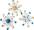 Karen Foster Design Burst Brads Scrapbooking/Craft Embellishments, Taffy Swirl...