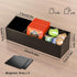 NiHome Magnetic Three-Compartment Acrylic Tea Bag Organizer, Versatile Storage Solution for Tea Bags and Small Items, Durable Sleek Design with Co...