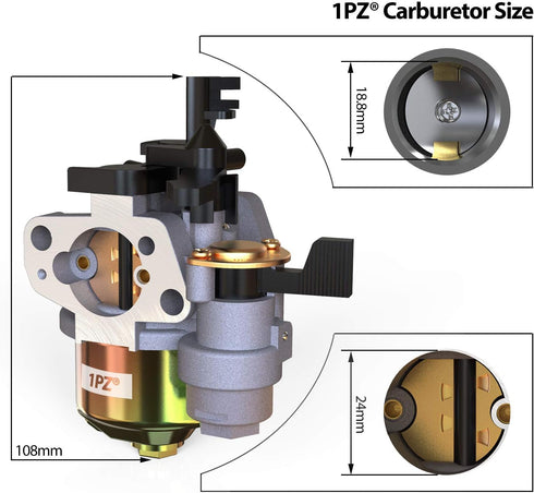 1PZ UM8-CT3 Carburetor Carb Replacement for Honda HS522 HS55 HS521 HS55K1 HS55K2 snowblower...