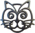 Cat Trivet - Black Cast Iron - for Kitchen & Dining Table - More Than One Makes a Set for Counter, Wall Art or Decoration Accessory - Housewarming...