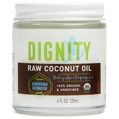 Raw Organic Coconut Oil for Skin, Hair & Cooking - Unrefined, Centrifuge-Extracted, Fair Trade Verified, Non-GMO, Virgin Coconut Oil - Beauty & He...