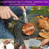 6-in-1 Detachable Camping Utensil, Stainless Steel Cutlery Folding Spoon, Fork, Knife, Wine Bottle Opener Can Opener Portable Combo Set for Campin...