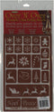 Armour Products 21-1659 Over N Over Glass Etching Stencil, 5-Inch by 8-Inch, Holiday Baubles...