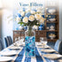 DomeStar 150PCS Premium Blue Fake Ice, Acrylic Ice Rocks Plastic Rocks Acrylic Stones Crushed Ice Cubes Diamonds Gems for Vase Fillers Nautical Th...