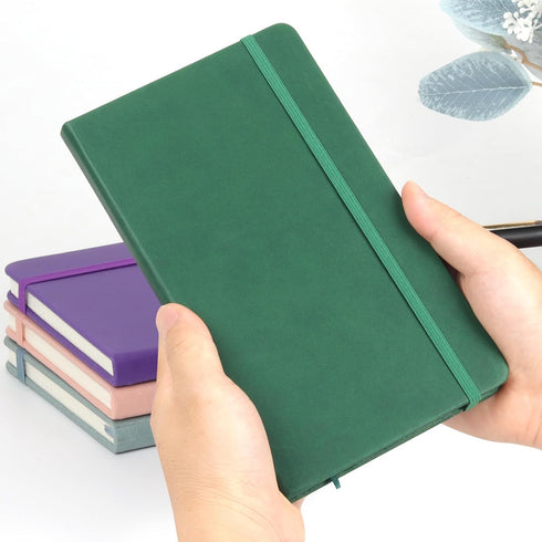 Blank Paper Notebook, Leather Journal Sketch Book with 100gsm Blank Paper, Hardcover PU Leather, Inner Pocket, Medium 5"×8.25"(Burgundy)...