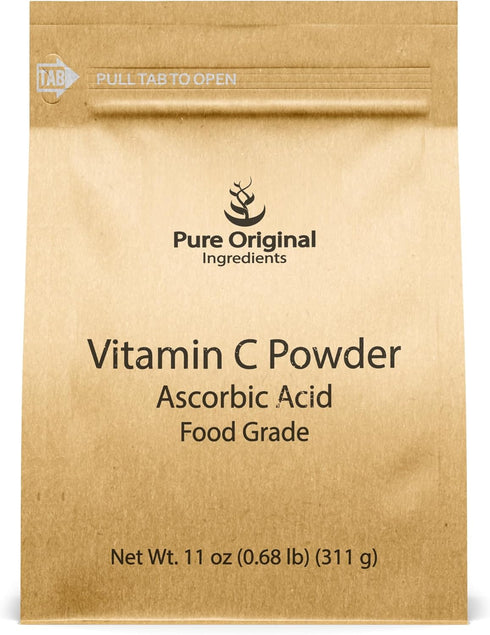 PURE ORIGINAL INGREDIENTS Vitamin C Powder, 11 oz, Ascorbic Acid...