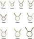 270 Pieces 10 Sizes Fuel Line Hose Tubing Spring Clips Clamps Assortment Kit for Motorcycle Scooter ATV, 5.5-14mm...
