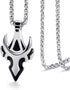 Mens Arrow Necklace Taurus Pendant Chain for Men 24 Inch Stainless Steel Chain...