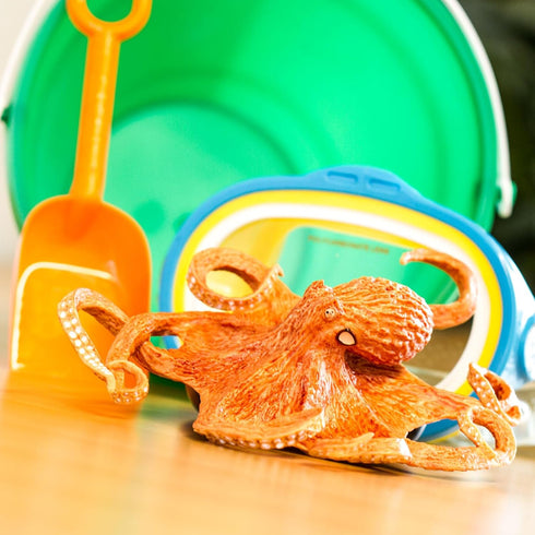 Safari Ltd. Giant Pacific Octopus Figurine - Lifelike 8" Model Figure - Educational Toy for Boys, Girls, and Kids Ages 3+...