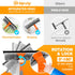 Squeegee for Window | 2-in-1 Window Cleaner Sponge and Soft Rubber Strip with Telescopic Extension Pole 25”-36” | Window Washer for Shower, Car Wi...