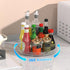 Bukfen 360 Rotating Makeup Organizer for Vanity,1 Tier Diamond Small Skincare Organizers,Lazy Susan Organizer, Spinning Cosmetic Display Case,Orga...