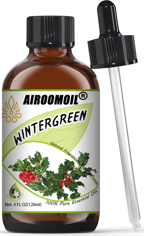 Wintergreen Essential Oil Pure Aromatherapy Fresh Minty Scent Oils for Diffusers Topical Winter Essential Oils 4 oz...