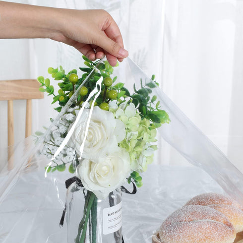 sancua Clear Plastic 100% Waterproof Round Tablecloth - 60 Inch - Vinyl PVC Table Cloth Protector Oil Spill Proof Wipe Clean Table Cover for Dinin...