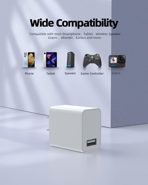 18W Quick 3.0 Fast Wall Charger Fit for All Android Phone Power Cord Adapter...