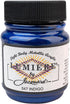 Jacquard Lumiere 2.25oz Fabric Paint Indigo - Metallic Paint for Fabric, Leather, Canvas, Paper and Wood - Light-bodied Metallic Acrylic Paint - L...