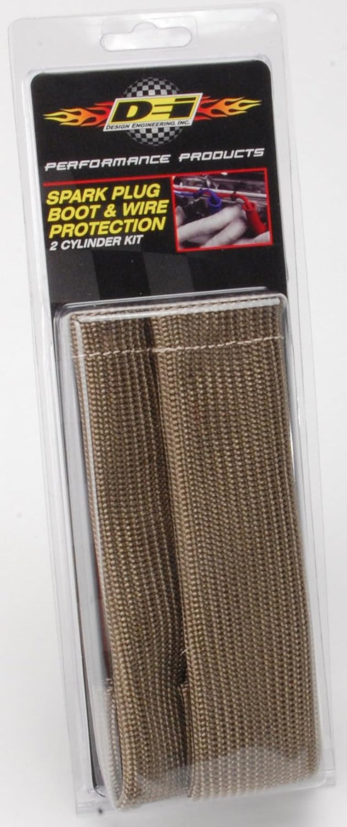 Design Engineering 010543 Titanium Protect-A-Boots 8" Spark Plug Boot Protector Sleeves, No Ring (Pack of 2)...