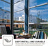 Filmgoo One Way Privacy Film, Window Tint for Home, Mirror Vinyl Roll Heat Control Anti UV Static Cling Sliding Door Coverings No Glue Garage Sola...