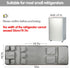 Extended Mini Fridge Caddy Organizer - 55" x 16.5" Back to School Dorm and Office Over the Fridge Storage Organizer with 11Pockets for Flatware Dr...