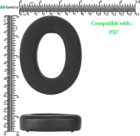 Geekria Sport Cooling Gel Replacement Ear Pads for Bowers & Wilkins B&W PX7, PX 7 Headphones Ear Cushions, Headset Earpads, Ear Cups Cover Repair ...