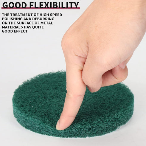 4 Inch Drill Brush Power Scouring Pads - Heavy Duty Tub and Tile Cleaner - Household Cleaning Kit Includes Drill Attachment, 5 Red, 5 Stiff Green ...