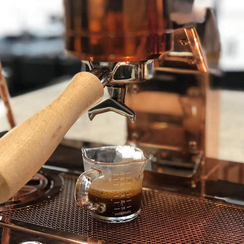 70ml Mini Glass Measuring Cup with handle 2 oz Shot Glass Espresso Jugs Measure Cup Glass Jigger Spirit Round Graduated Beaker Measuring Cup for B...