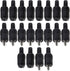 eMagTech 20PCS 2 Pin DIN Speaker Plug with Screw Terminals HiFi Loudspeaker Cable Connector for HiFi Loud Speaker Devices No Soldering 10PCS Male ...