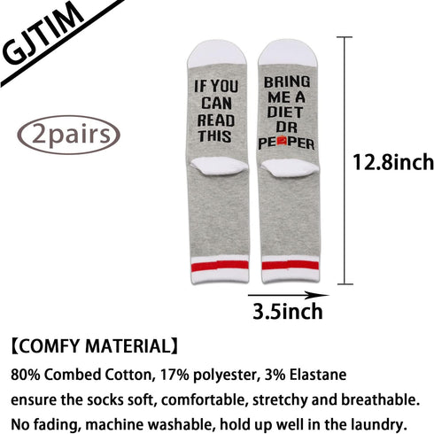 GJTIM Drinking Socks Carbonated Drinks Lover Novelty Socks for Men Women?Diet D?...