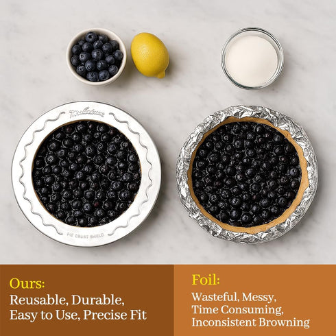 Mrs. Anderson's Baking Pie Crust Protector Shield, Fits 9.5 and 10-Inch Plates, Set of 2...