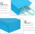 AZOWA Blue Gift Bags Small Blue Kraft Paper Bags With Handles (5 x 3.1 x 8.2 in, 12 CT)...