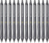 ParKoo Gel Pens Quick Dry Ink Fine Point 0.5mm, Retractable Rolling Ball Black Ink Pen, Click Silent Pens Set for Journaling Notetaking Drawing Sk...