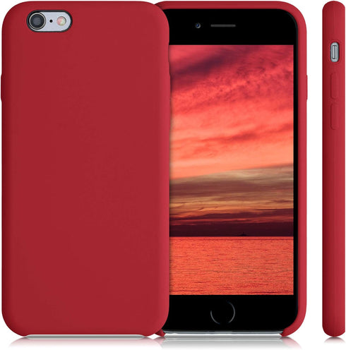 kwmobile Case Compatible with Apple iPhone 6 / 6S Case - TPU Silicone Phone Cover with Soft Finish - Classic Red...