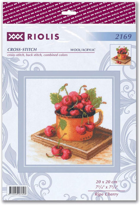 RIOLIS Counted Cross Stitch kit 2169 Ripe Cherry...