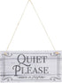Stockroom Plus In Session Door Sign for Therapists - 5 x 10 in White PVC, 2 Pack - Meeting In Progress & Quiet Please Do Not Disturb Sign...