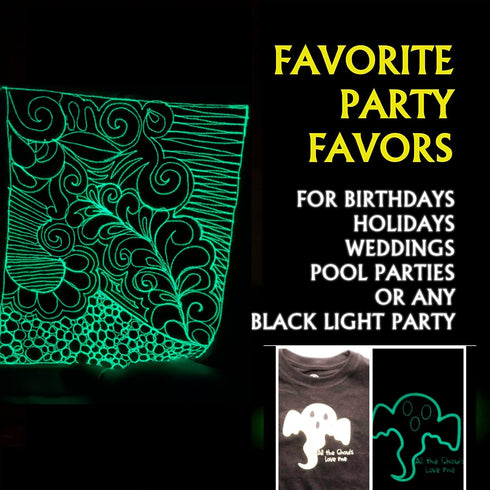 Simthread Glow-in-The-Dark Embroidery Machine Thread, 6 Colors, 1000 Yards, 30WT, 100% Polyester with Long-Lasting Glow - Perfect for Music Festiv...