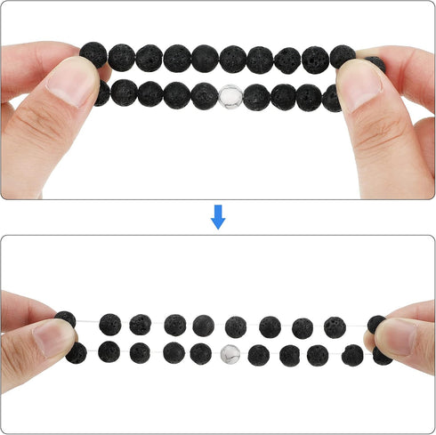 4 Pieces Evil Eye Bracelet Set Hamsa Charm Beaded Bracelets Chakra Charm Stretch Bracelet for Women Teen Girls (Elegant Style)...