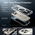 ESR for iPhone 15 Pro Max Case Set, 1 Set Individual Lens Protectors, Compatible with MagSafe Phone Case, Full-Coverage Military-Grade Protection,...