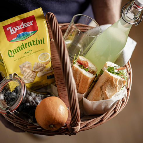 Loacker Quadratini Premium Lemon Wafer Cookies, 250g/8.82oz (37735)...